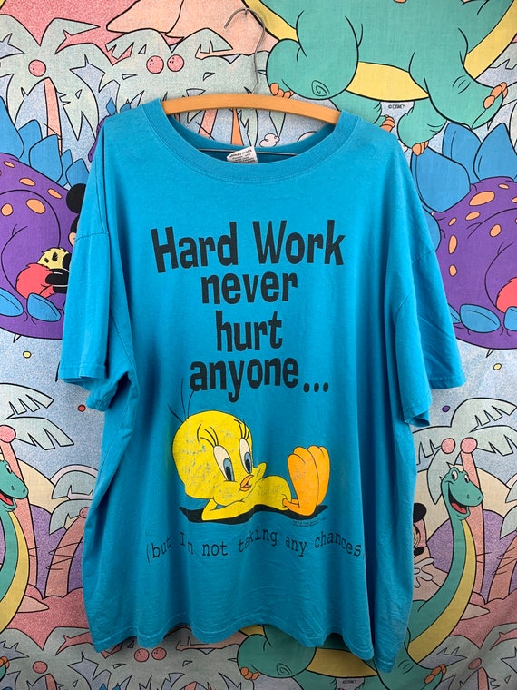 Vintage 1996 Looney Tunes, Hard Work, Tweety T-shi