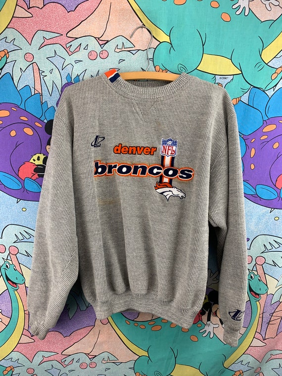 Vintage 90s Logo Athletic Denver Broncos Thermal … - image 1