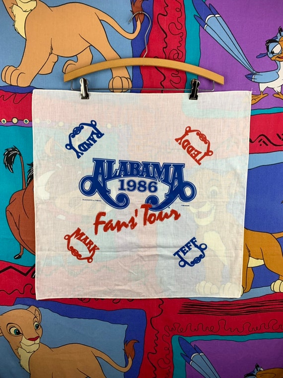 1986 Alabama Fans tour bandana