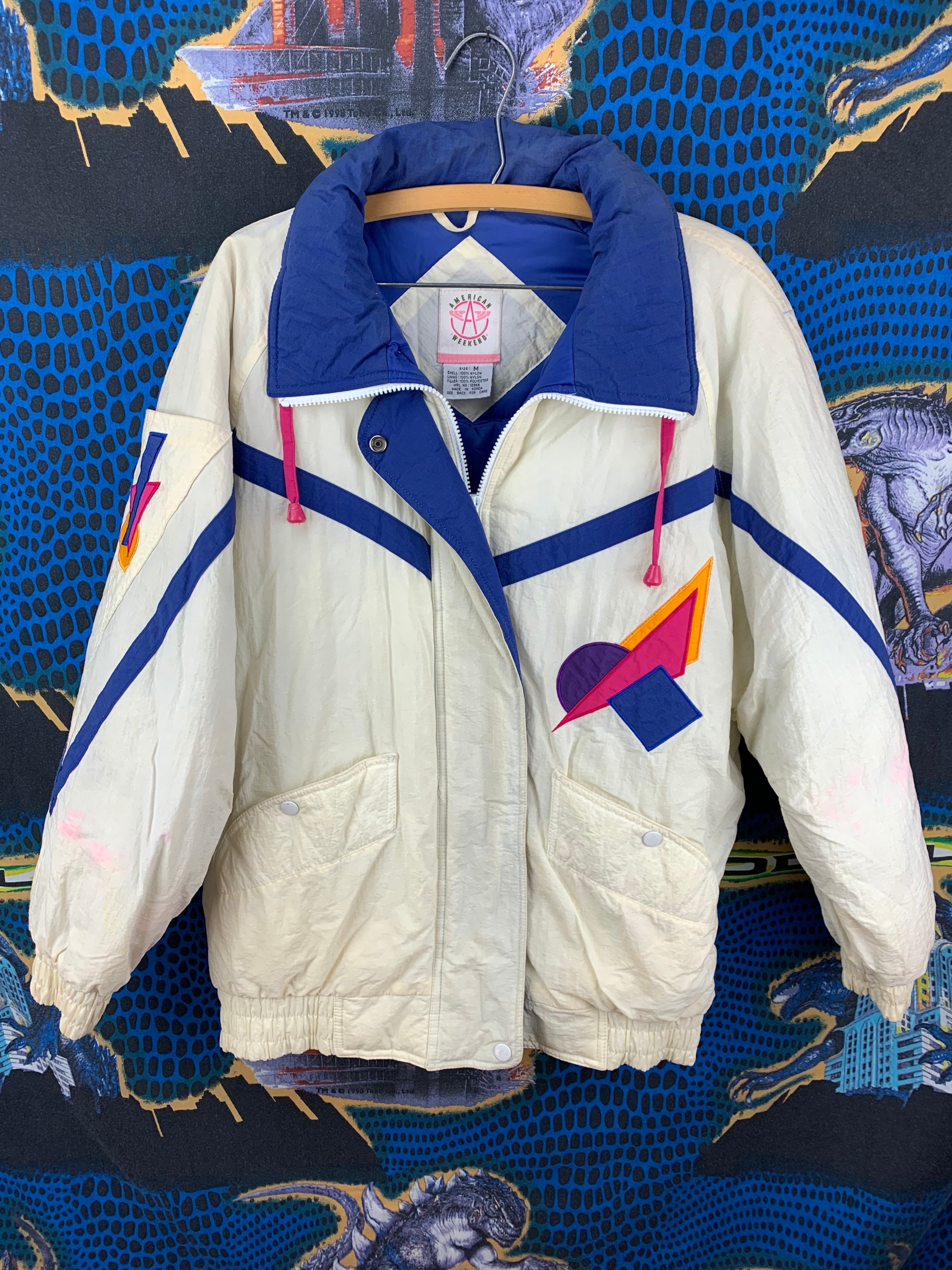 Vintage, 80s, 90s, American Weekend Jacket - Etsy Vintage, 80s, 90s, American Weekend Jacket - Etsy