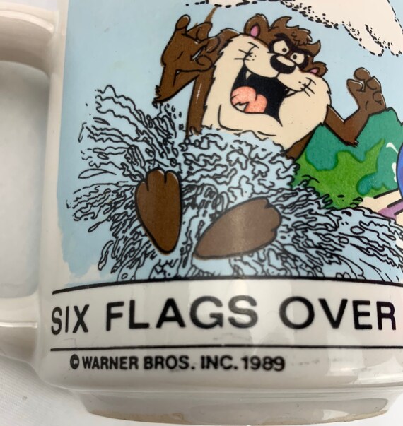 1989 Six Flags Over Mid-america, Looney Tunes Coffee Mug - Etsy
