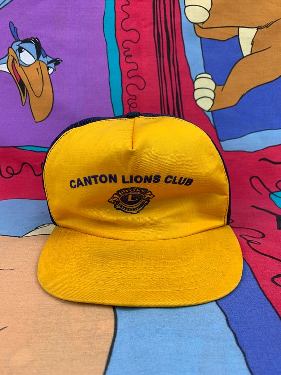 Vintage, 90s, Lions club, Canton, Kansas, Hat