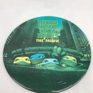 Teenage Mutant Ninja Turtles 6&quot; pinback button, TMNT, teenage mutant ninja turtles the movie