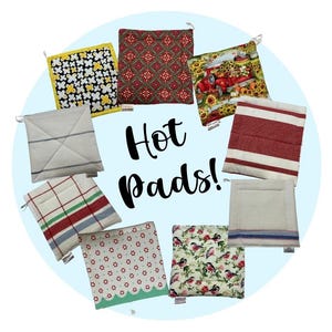 Sottopentola isolanti//Presine in tessuto di cotone fatte a mano//Presine//Cucina