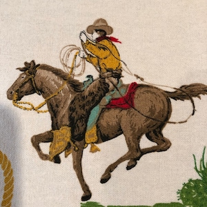 Cowboys & Broncos Kitchen Towels//Western theme//Horses//Moda 100% Cotton Towels