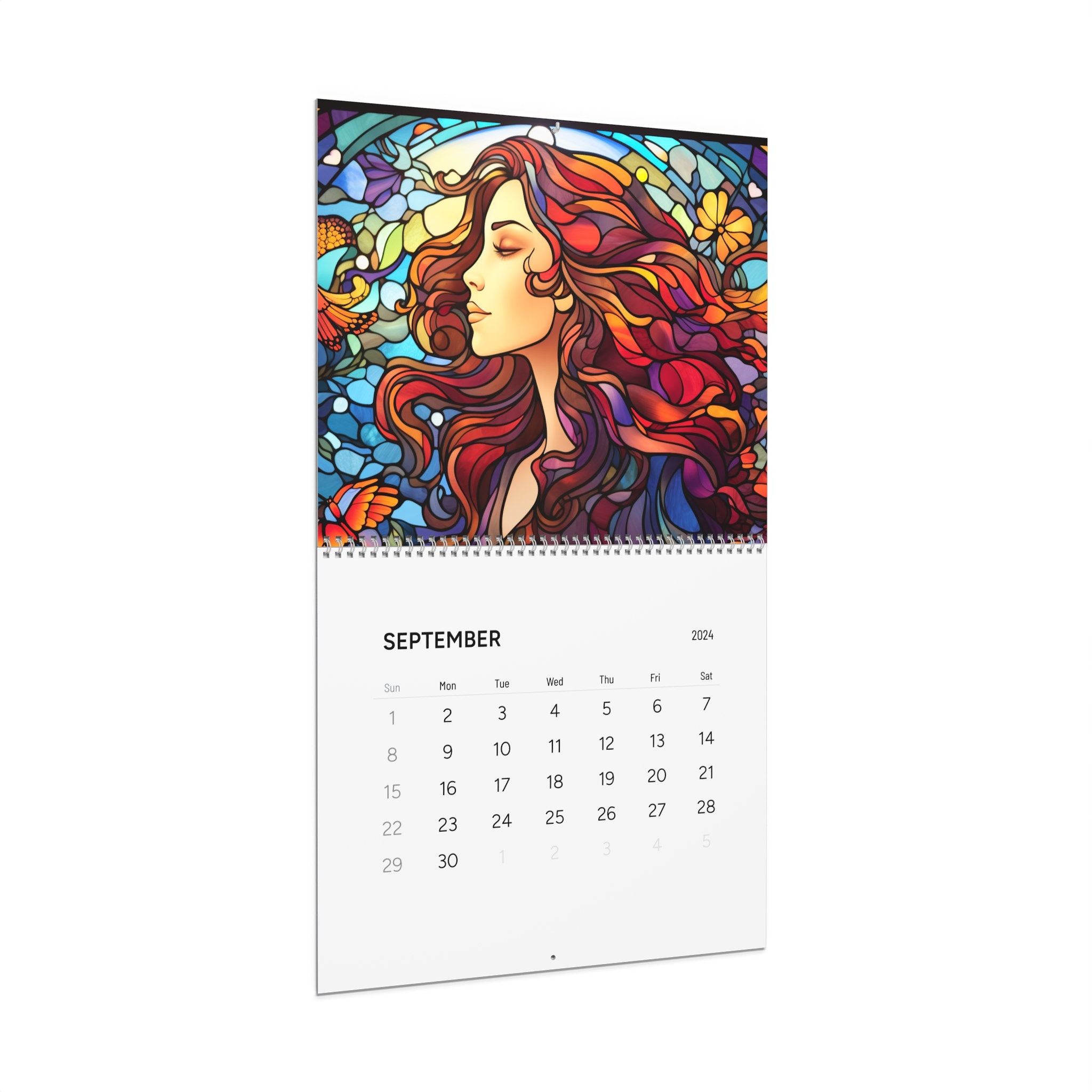 Stained Glass Wall Calendar 2024Wall Calendar 2024 Etsy Stained Glass Wall Calendar 2024Wall Calendar 2024 Etsy