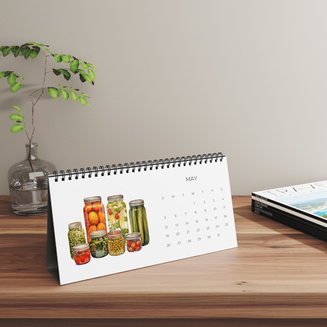 Pickle Jar Desk Calendar 2024, Pickle Lover Desk Calendar 2024, Office
