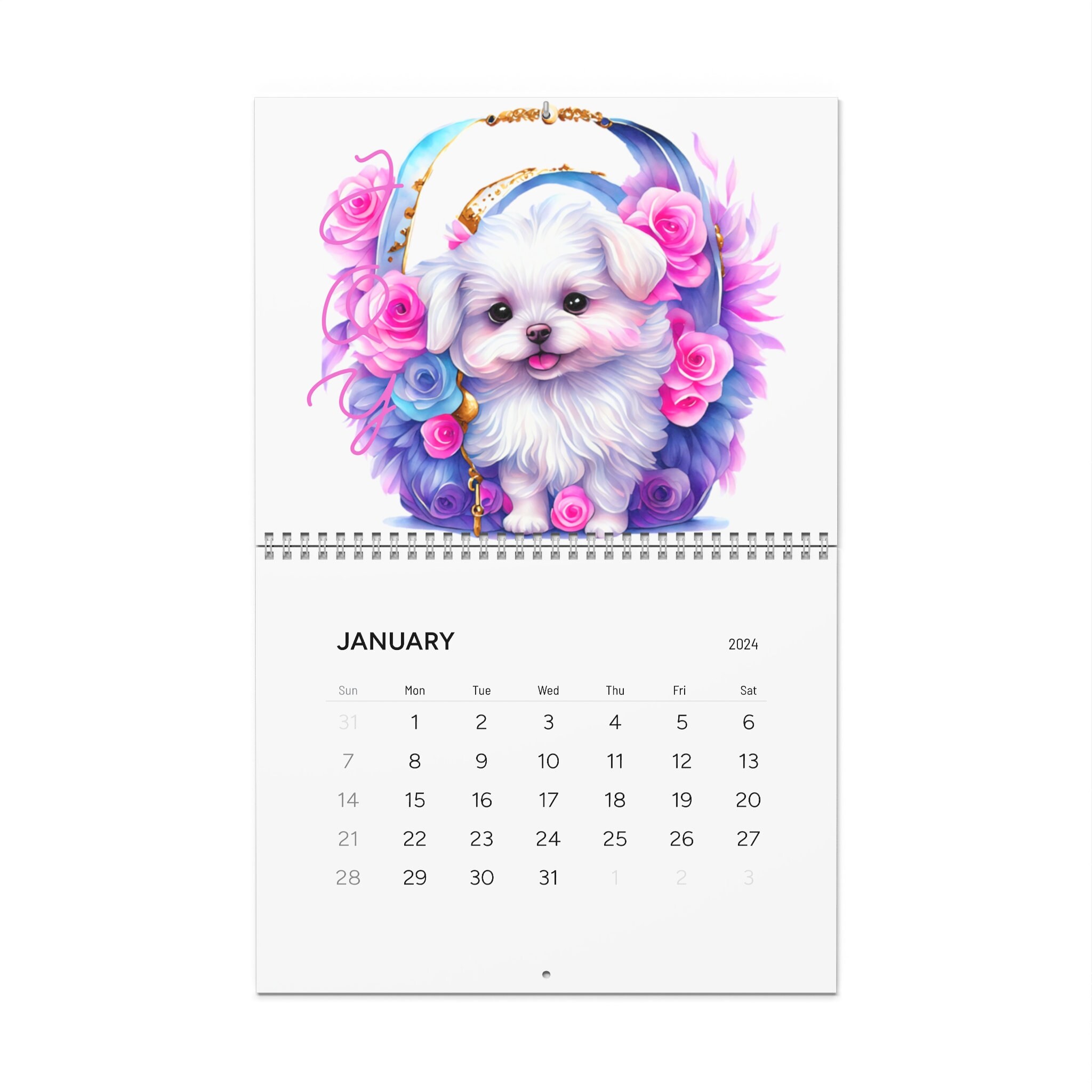 Dog wall calendar 2024 pink wall calendar 2024 nature animals wall Dog wall calendar 2024 pink wall calendar 2024 nature animals wall