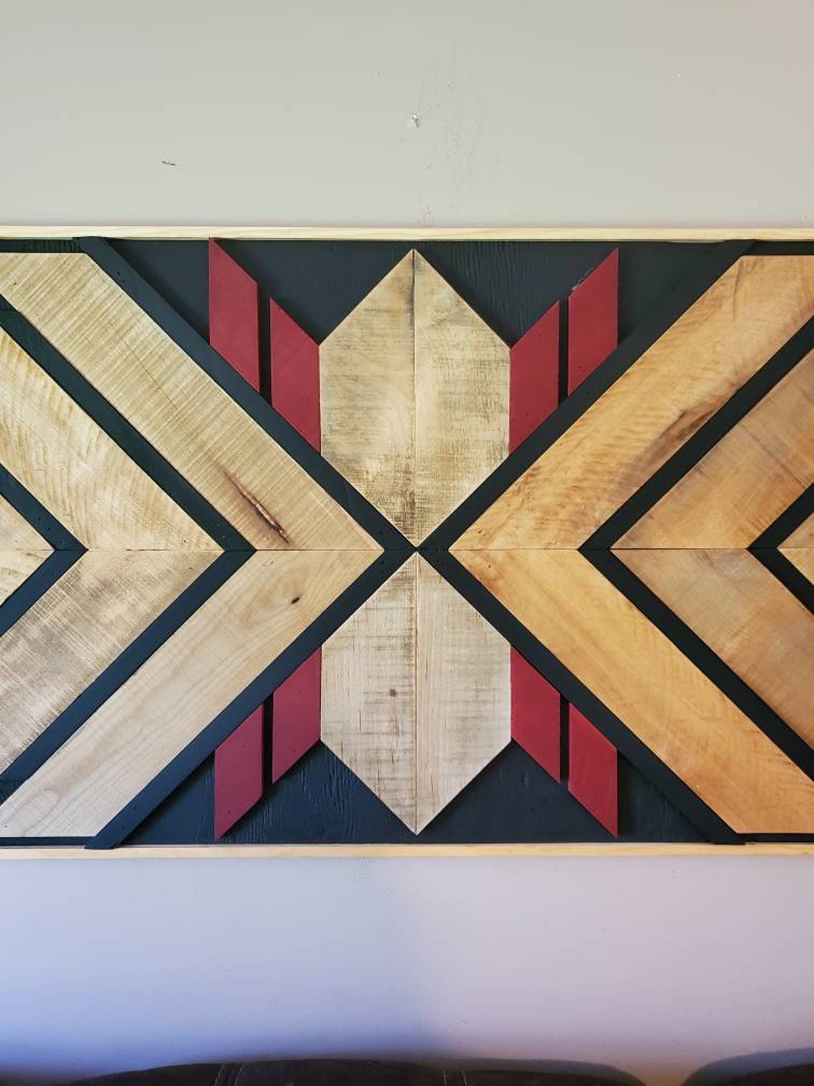 Reclaimed Pallet Wood Wall Art Southwestern Etsy
