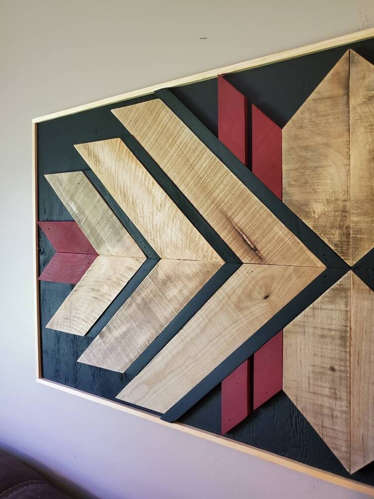 Reclaimed Pallet Wood Wall Art Southwestern Etsy
