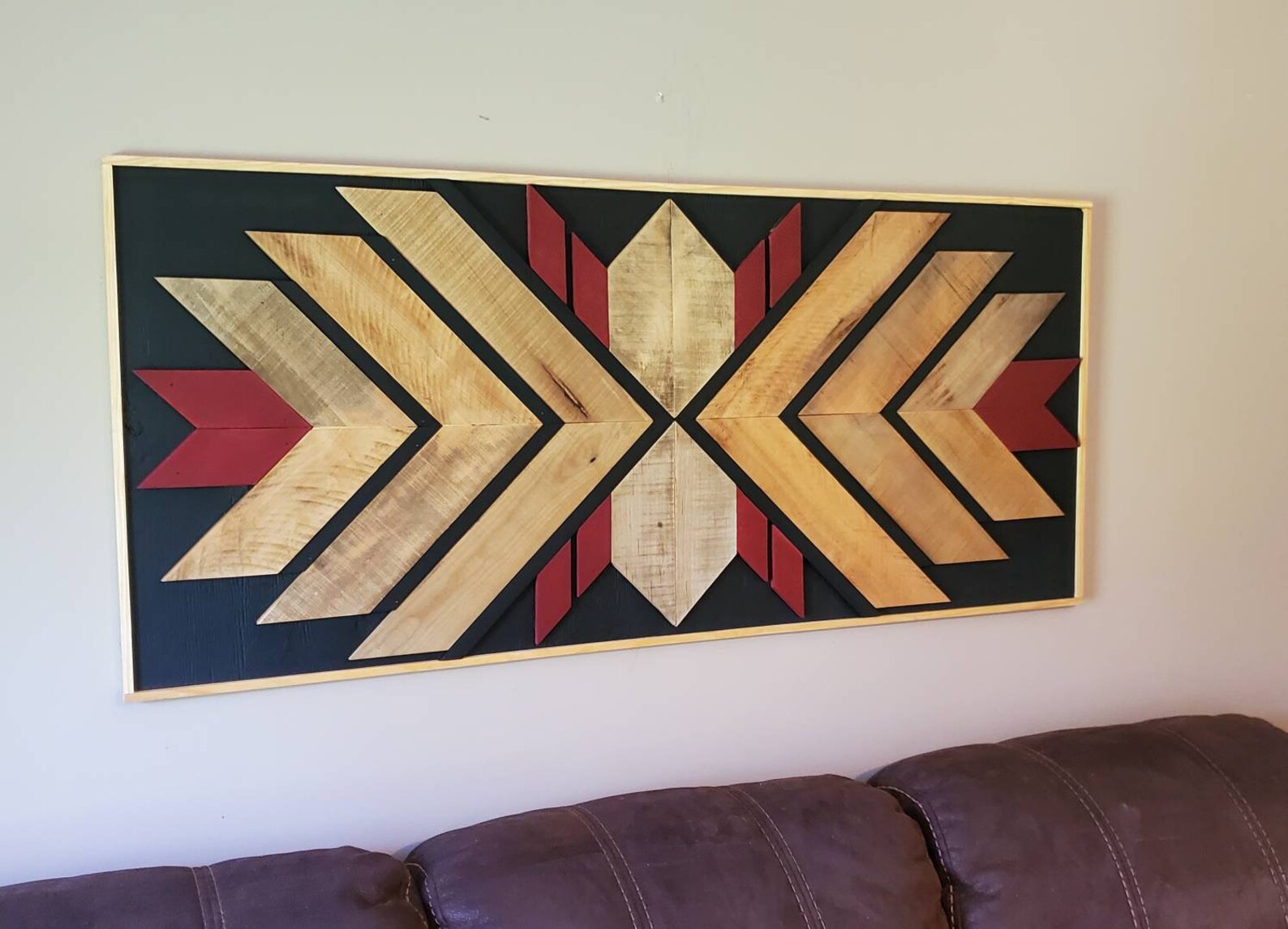 Reclaimed Pallet Wood Wall Art Southwestern Etsy