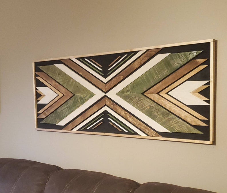 Reclaimed Pallet Wood Wall Art Southwestern Unique Etsy