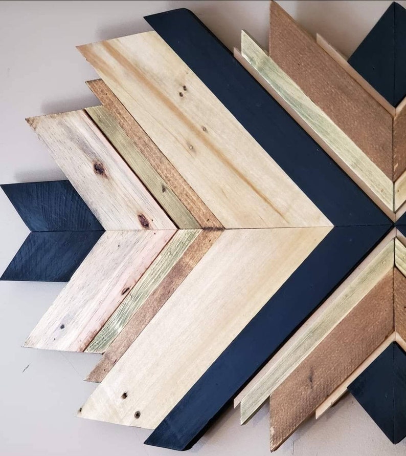 Reclaimed Pallet Wood Wall Art Unique Etsy