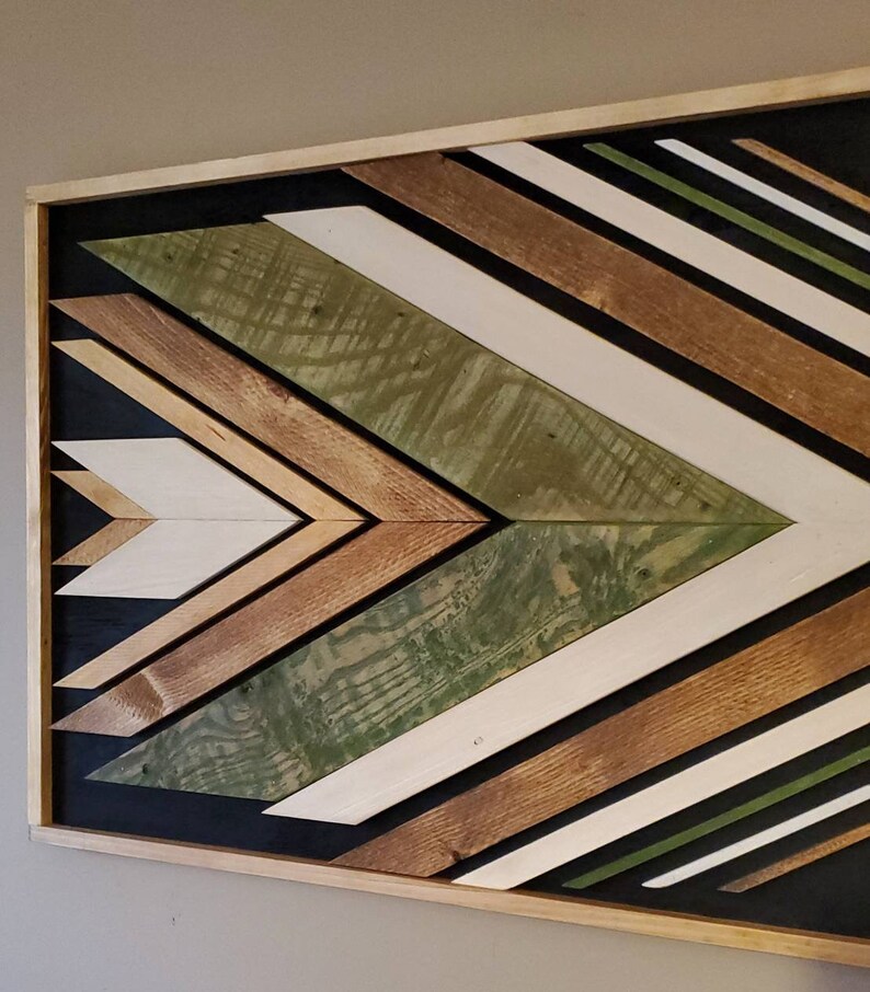 Reclaimed Pallet Wood Wall Art Southwestern Unique Etsy