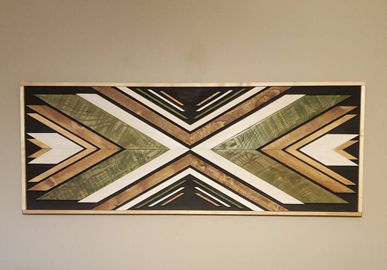 Reclaimed Pallet Wood Wall Art Southwestern Unique Etsy