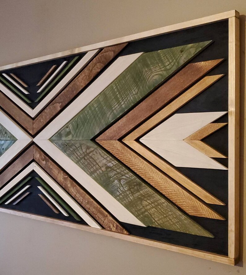 Reclaimed Pallet Wood Wall Art Southwestern Unique Etsy