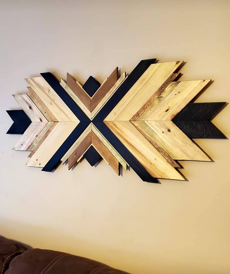 Reclaimed Pallet Wood Wall Art Unique Etsy
