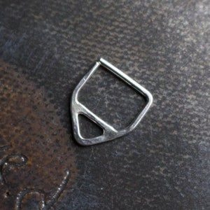 Handmade Sterling Silver Triangle Septum Ring | Body Jewelry
