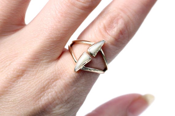 Split Shank Tooth Ring | Custom Handmade Tooth ring | you provide the tooth