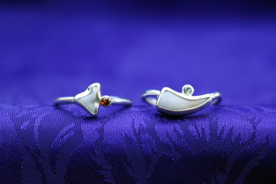 Gemstone Tooth Ring | Custom Handmade Tooth ring | you provide the tooth