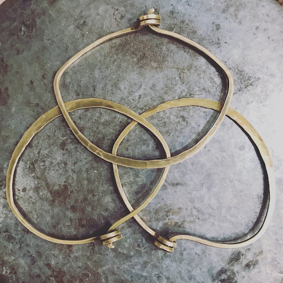 Handmade Forged Edge Bangle