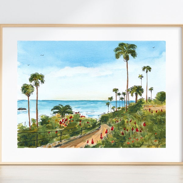Laguna Beach Framed Poster Etsy