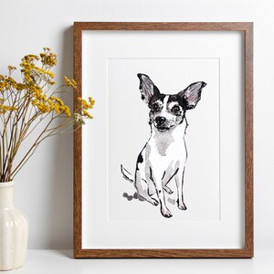 Cherish Your Furry Friend: Personalized Watercolor Pet Portrait| Hand-painted, Custom Bespoke Dog Art | Pillow, T-shirts & Ornaments |