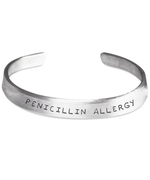bracelet for penicillin allergy