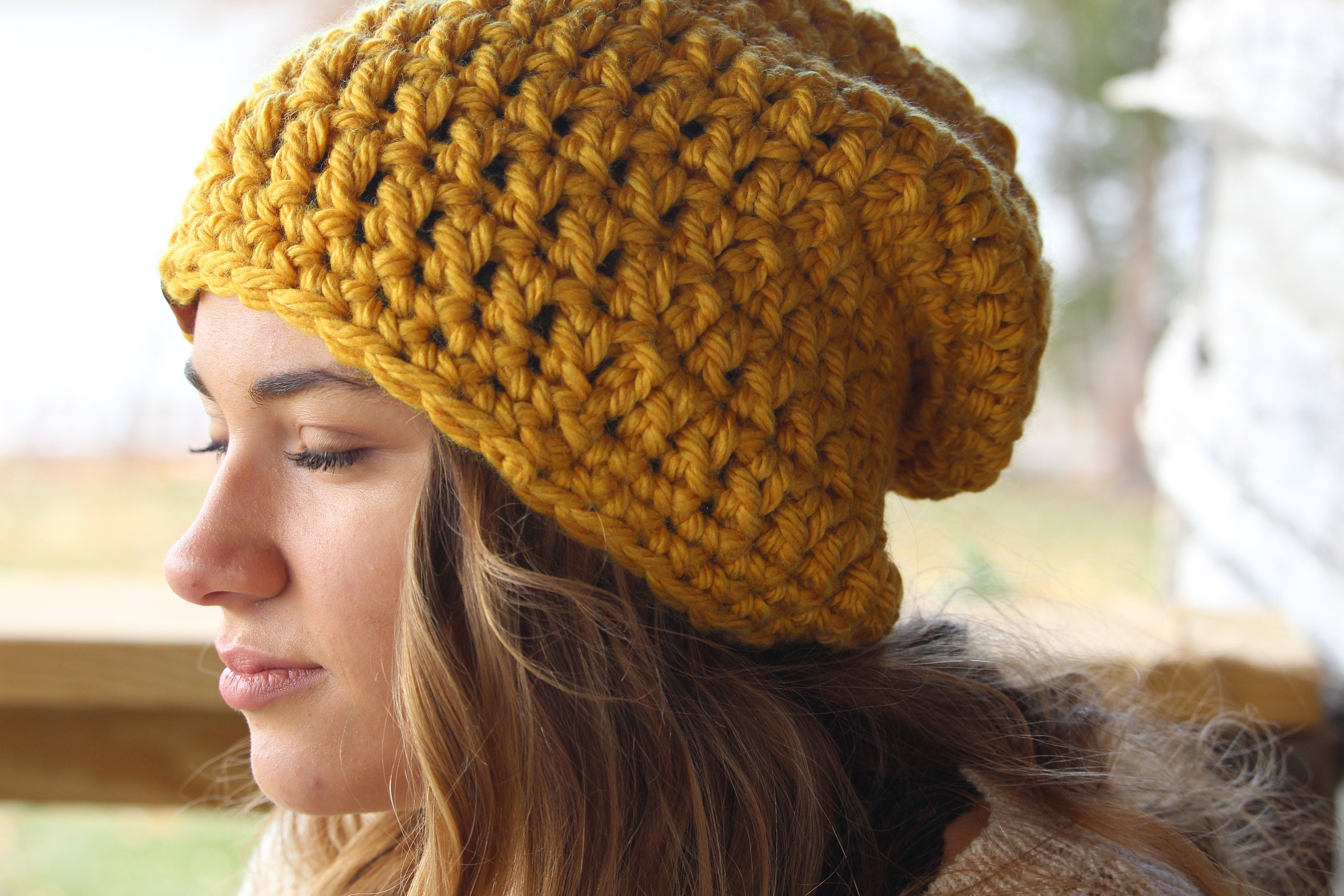 Slouchy Beanie / Snood Beanie / Women 
