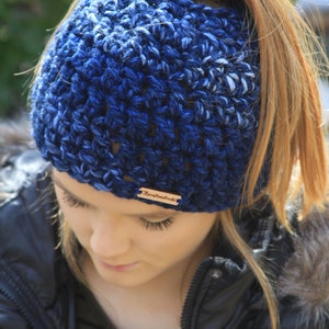 Bollo desordenado Beanie, Ganchillo desordenado Bun Beanie, Desordensy Bun Hat, Top Knot Beanie, Bun Hat, Crochet Bun Hat, Ponytail Beanie, River Run