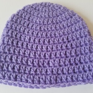 Blue Medium Blue Baby Beanie Baby Hat Beanie Baby Shower Gift Baby Gifts Crochet Hat Crochet Beanie Baby Hat Girl Hat image 7