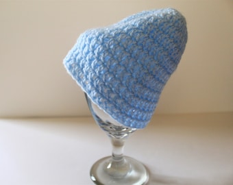 Light Blue Baby Beanie - Baby Hat - Beanie - Baby Shower Gift - Baby Gifts - Crochet Hat - Crochet Beanie - Handmade Baby Hat - Boy Hat