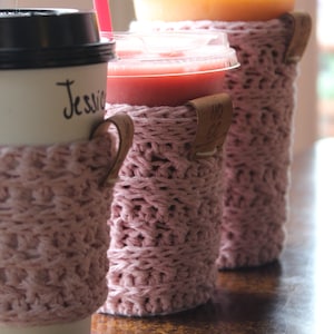Haley Coffee Cozies, Hot Coffee Cozy, Iced Coffee Cozy, Cup Cozie, Coffee Cozie, Stocking Stuffer