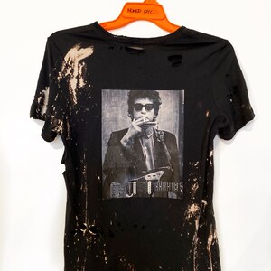 Handgemachtes Distressed Rock & Roll Bob Dylan Kurzarm T-Shirt - made to order