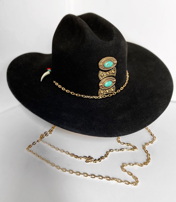 Handmade Fur felt hat, custom western hat One of a Kind Handmade Guadalupe Fur Felt Custom Cowboy Hat  main image 2