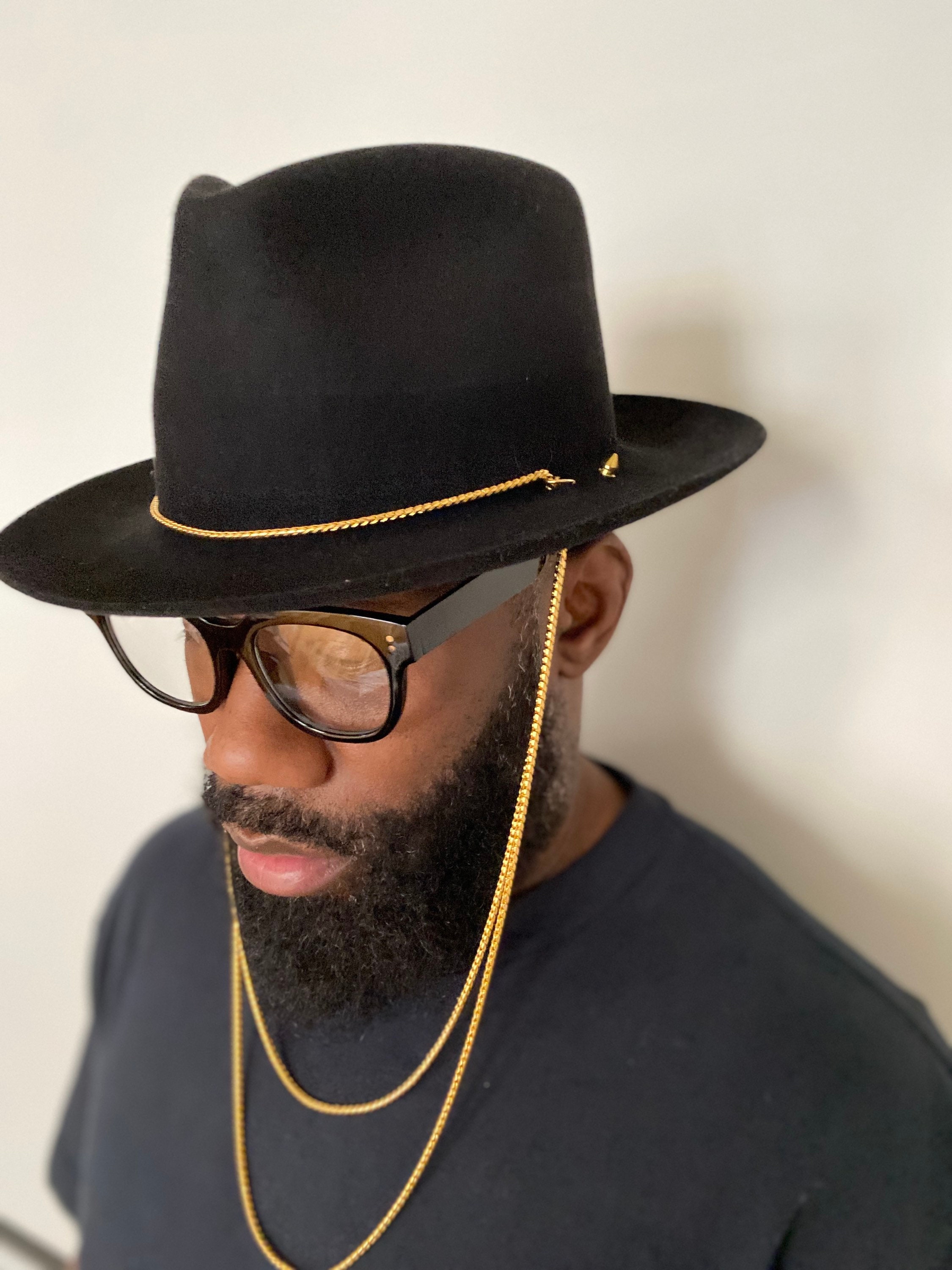 Custom Design Fedora Handmade, One of a Kind IMG_9985_2048x2048.jpg?v=  main image 2