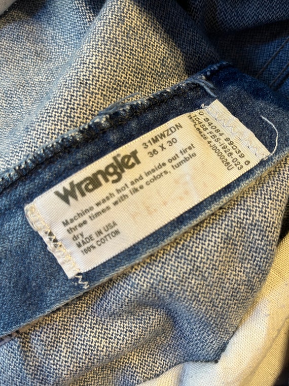 Vintage Wrangler Jean Shorts with custom stitchin… - image 4