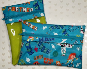 Custom JuJuBe collab vinilo medi pouch - bolsa de maquillaje estuche de tocador artículos de tocador primeros auxilios de viaje