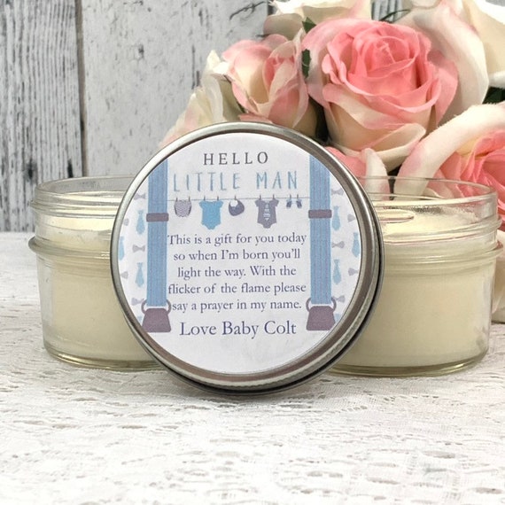 baby shower candle favors