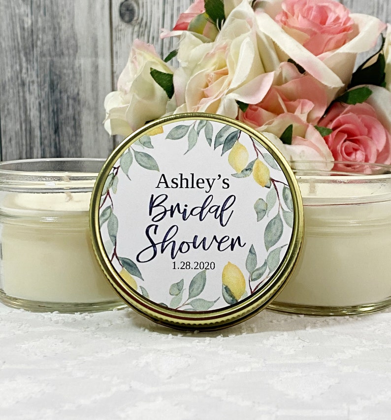 Set of 6 Lemon Bridal Shower Favors Lemon Bridal shower Etsy