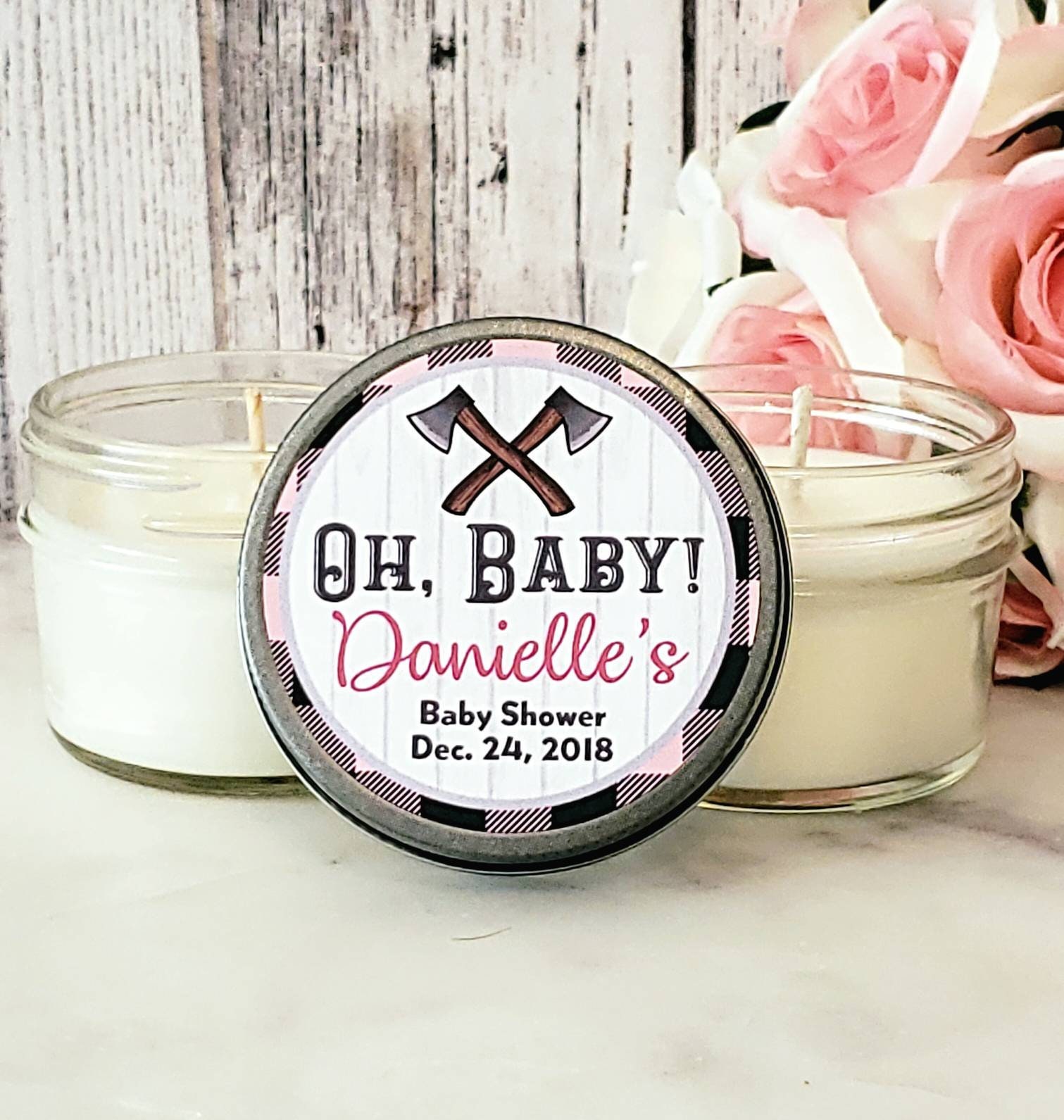 Girl Baby Shower Favors Lumberjack Baby Shower Oh Baby Baby Il Fullxfull Girl Baby Shower Favors Lumberjack Baby