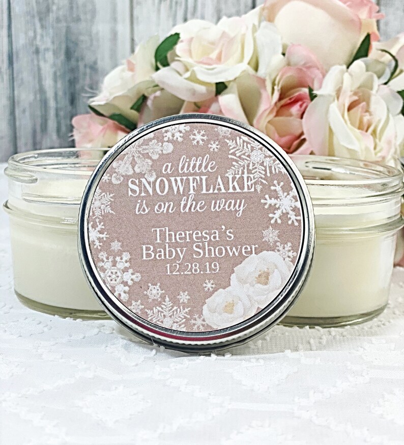 winter baby shower favors