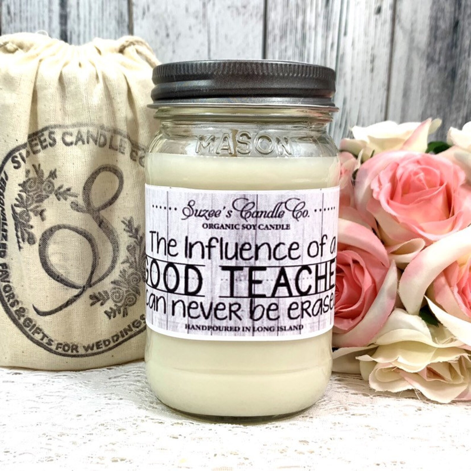 Teacher Candle Gift Influence of A Good Teacher Gift Soy Etsy