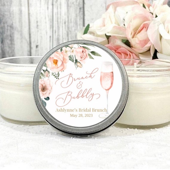 Brunch Bridal Shower Favors Petals And Prosecco Bridal Shower Favor