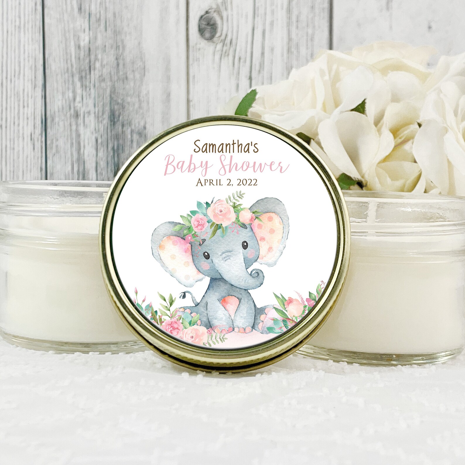 Elephant Baby Shower Favors Elephant Baby Shower Baby Etsy