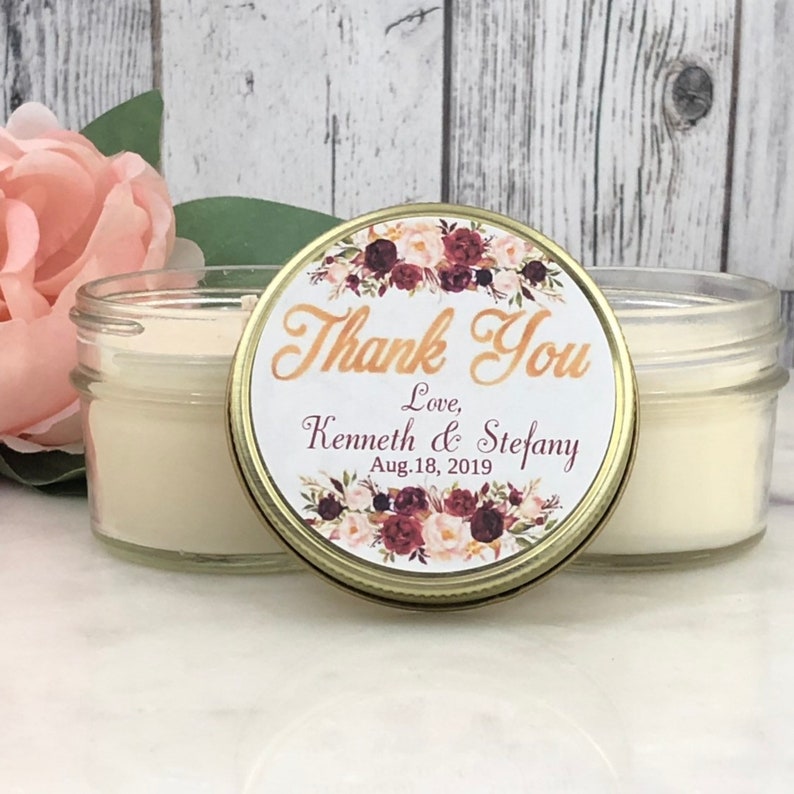 Fall Wedding Favors 12 Set Burgundy Wedding Favors Candles Candles Wedding Favor Burgundy Gold Wedding Burgundy and Blush Wedding