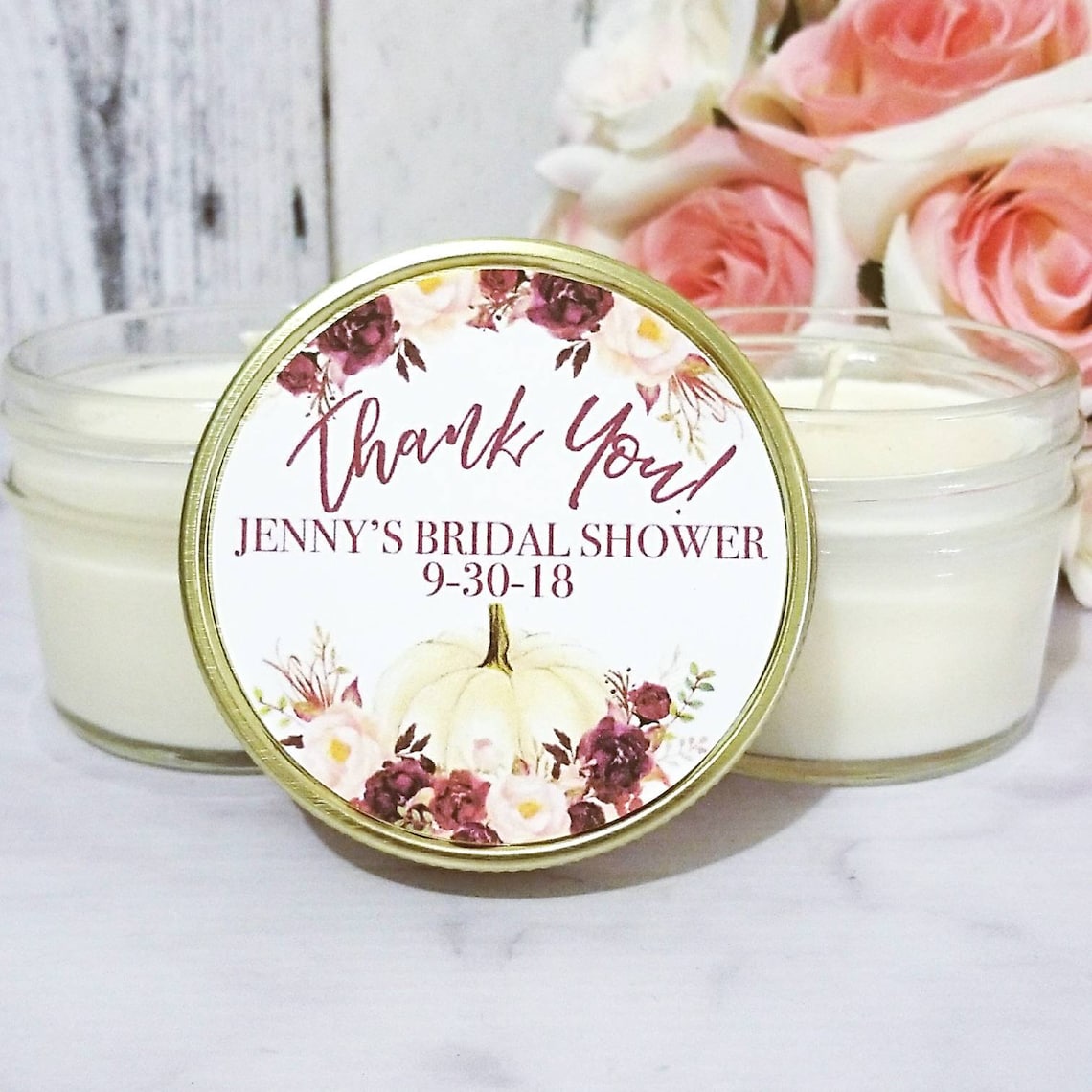 Set of 6 Fall Bridal Shower Favors Bridal shower Favors Etsy