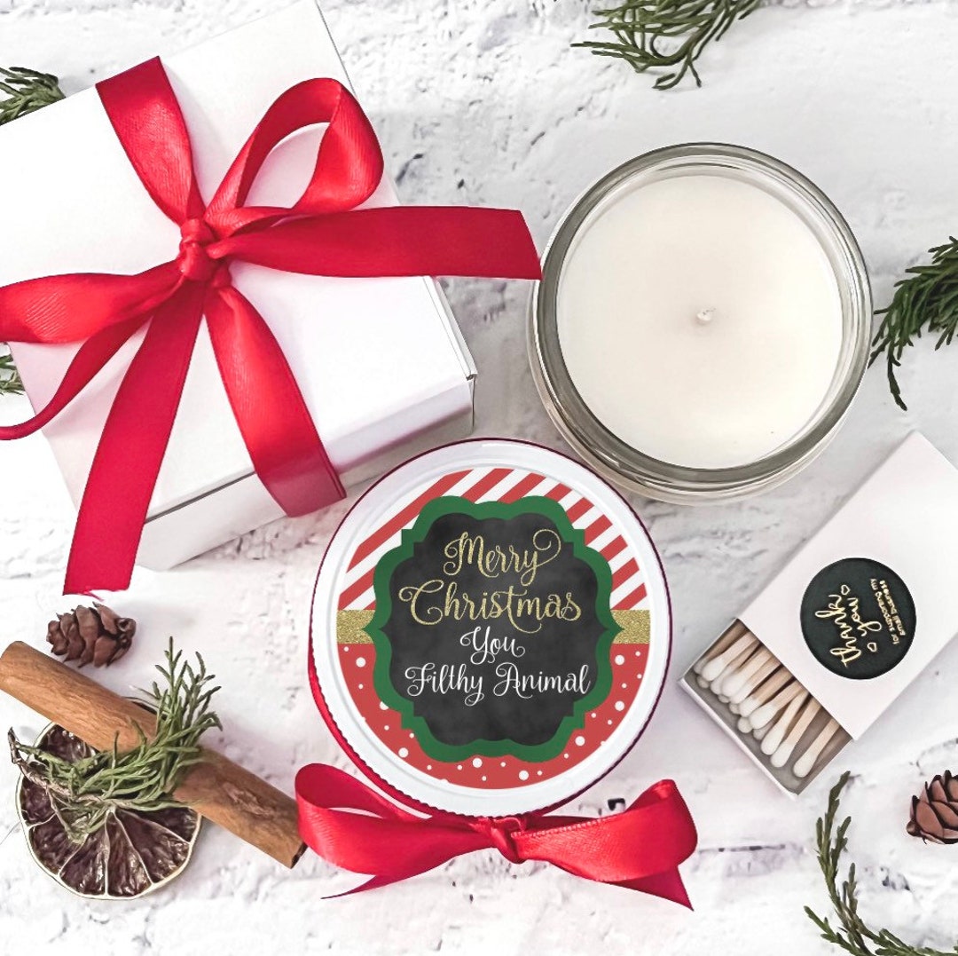 Set of 6 Christmas Candles Gifts for Family Holiday Gifts Etsy