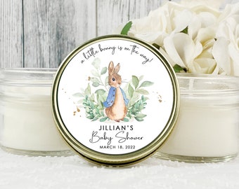 Peter Rabbit Baby Shower Favors - Spring Baby Shower Decor -  Rabbit Shower Favors