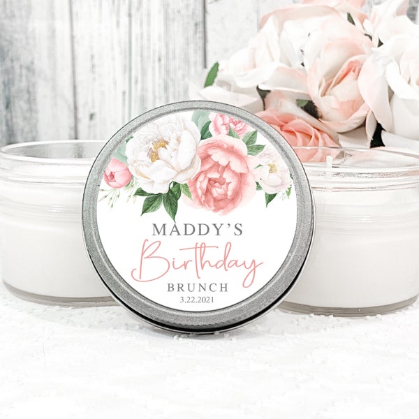 Birthday party favor - Birthday Party for her - Happy Birthday Favors - Party Candles - Candle Favors Birthday